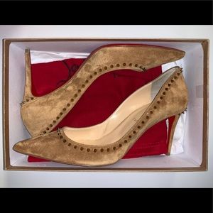 Christian Louboutin Anjalina Suede Spiked Pump
